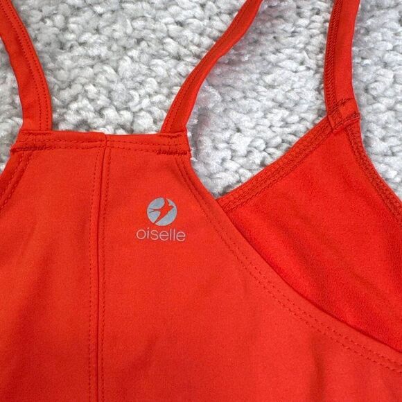 Oiselle Orange Running Tank Top Orange - Picture 6 of 7